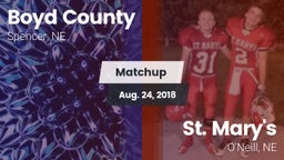 Matchup: Boyd County vs. St. Mary's  2018