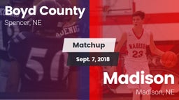 Matchup: Boyd County vs. Madison  2018