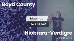 Matchup: Boyd County vs. Niobrara-Verdigre  2018