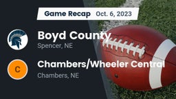 Recap: Boyd County vs. Chambers/Wheeler Central  2023