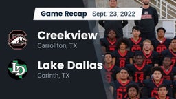 Recap: Creekview  vs. Lake Dallas  2022