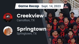 Recap: Creekview  vs. Springtown  2023