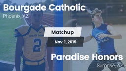 Matchup: Bourgade Catholic vs. Paradise Honors  2019