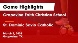 Grapevine Faith Christian School vs St. Dominic Savio Catholic  Game Highlights - March 2, 2024