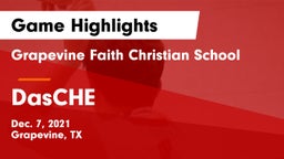 Grapevine Faith Christian School vs DasCHE Game Highlights - Dec. 7, 2021