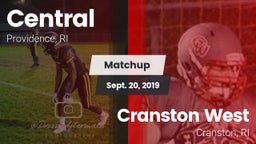 Matchup: Central vs. Cranston West  2019