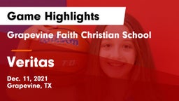 Grapevine Faith Christian School vs Veritas Game Highlights - Dec. 11, 2021