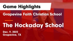 Grapevine Faith Christian School vs The Hockaday School Game Highlights - Dec. 9, 2022