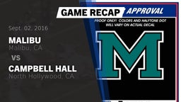 Recap: Malibu  vs. Campbell Hall  2016