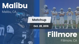 Matchup: Malibu  vs. Fillmore  2016