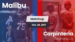 Matchup: Malibu  vs. Carpinteria  2017