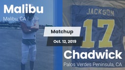 Matchup: Malibu  vs. Chadwick  2019