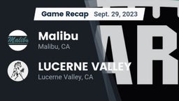 Recap: Malibu  vs. LUCERNE VALLEY  2023