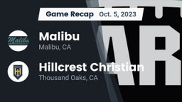 Recap: Malibu  vs. Hillcrest Christian   2023