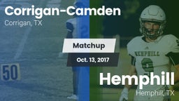 Matchup: Corrigan-Camden vs. Hemphill  2017