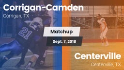 Matchup: Corrigan-Camden vs. Centerville  2018