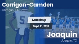 Matchup: Corrigan-Camden vs. Joaquin  2018