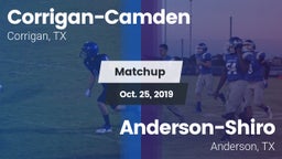 Matchup: Corrigan-Camden vs. Anderson-Shiro  2019