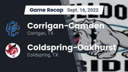 Recap: Corrigan-Camden  vs. Coldspring-Oakhurst  2022