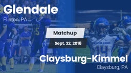 Matchup: Glendale vs. Claysburg-Kimmel  2018