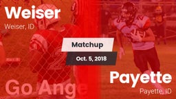Matchup: Weiser vs. Payette  2018