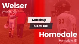 Matchup: Weiser vs. Homedale  2018