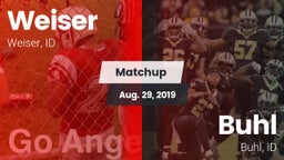 Matchup: Weiser vs. Buhl  2019