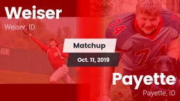 Matchup: Weiser vs. Payette  2019