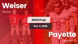 Matchup: Weiser vs. Payette  2020