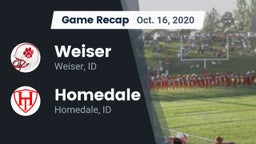 Recap: Weiser  vs. Homedale  2020