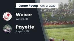 Recap: Weiser  vs. Payette  2020