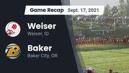 Recap: Weiser  vs. Baker  2021