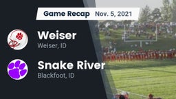 Recap: Weiser  vs. Snake River  2021