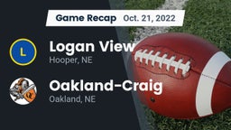 Recap: Logan View  vs. Oakland-Craig  2022