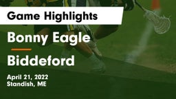Bonny Eagle  vs Biddeford  Game Highlights - April 21, 2022
