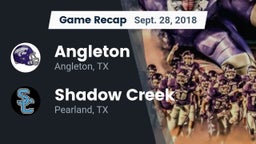 Recap: Angleton  vs. Shadow Creek  2018