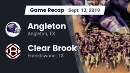 Recap: Angleton  vs. Clear Brook  2019