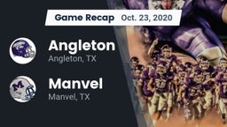Recap: Angleton  vs. Manvel  2020