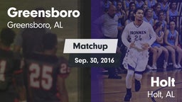 Matchup: Greensboro vs. Holt  2016