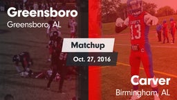 Matchup: Greensboro vs. Carver  2016