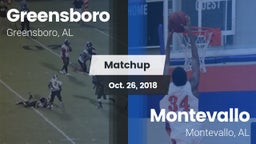 Matchup: Greensboro vs. Montevallo  2018