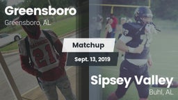 Matchup: Greensboro vs. Sipsey Valley  2019