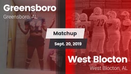 Matchup: Greensboro vs. West Blocton  2019