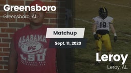 Matchup: Greensboro vs. Leroy  2020