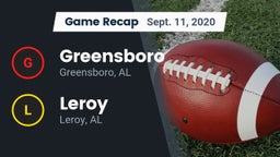 Recap: Greensboro  vs. Leroy  2020