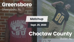 Matchup: Greensboro vs. Choctaw County  2020