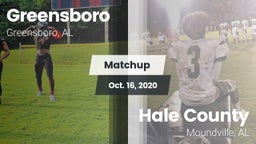 Matchup: Greensboro vs. Hale County  2020