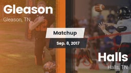 Matchup: Gleason vs. Halls  2017