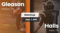 Matchup: Gleason vs. Halls  2018