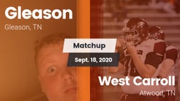 Matchup: Gleason vs. West Carroll  2020